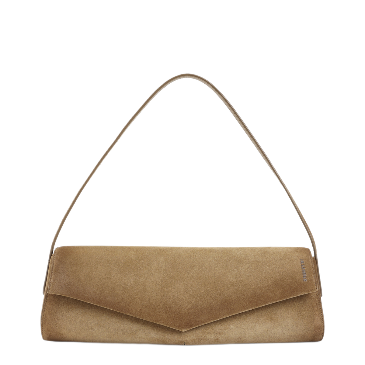 Kante Flap Suede Shoulder Bags - Walnut