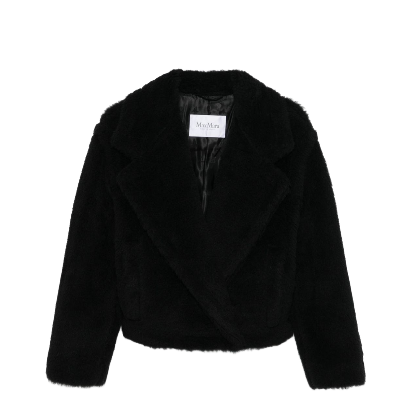 Black Front Press-Stud Fastening Jacket
