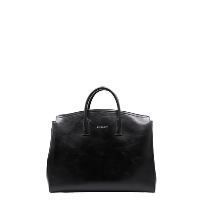 Black Leather Travel Bag