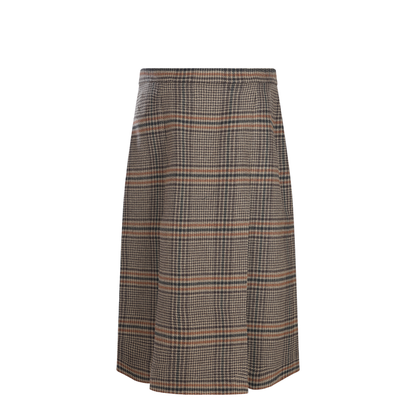 Wool and Cashmere Midi Skirt