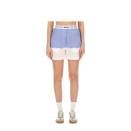 MAYFEYR - MSGM - Shorts With Logo Band - 3641MDB09LX24710484