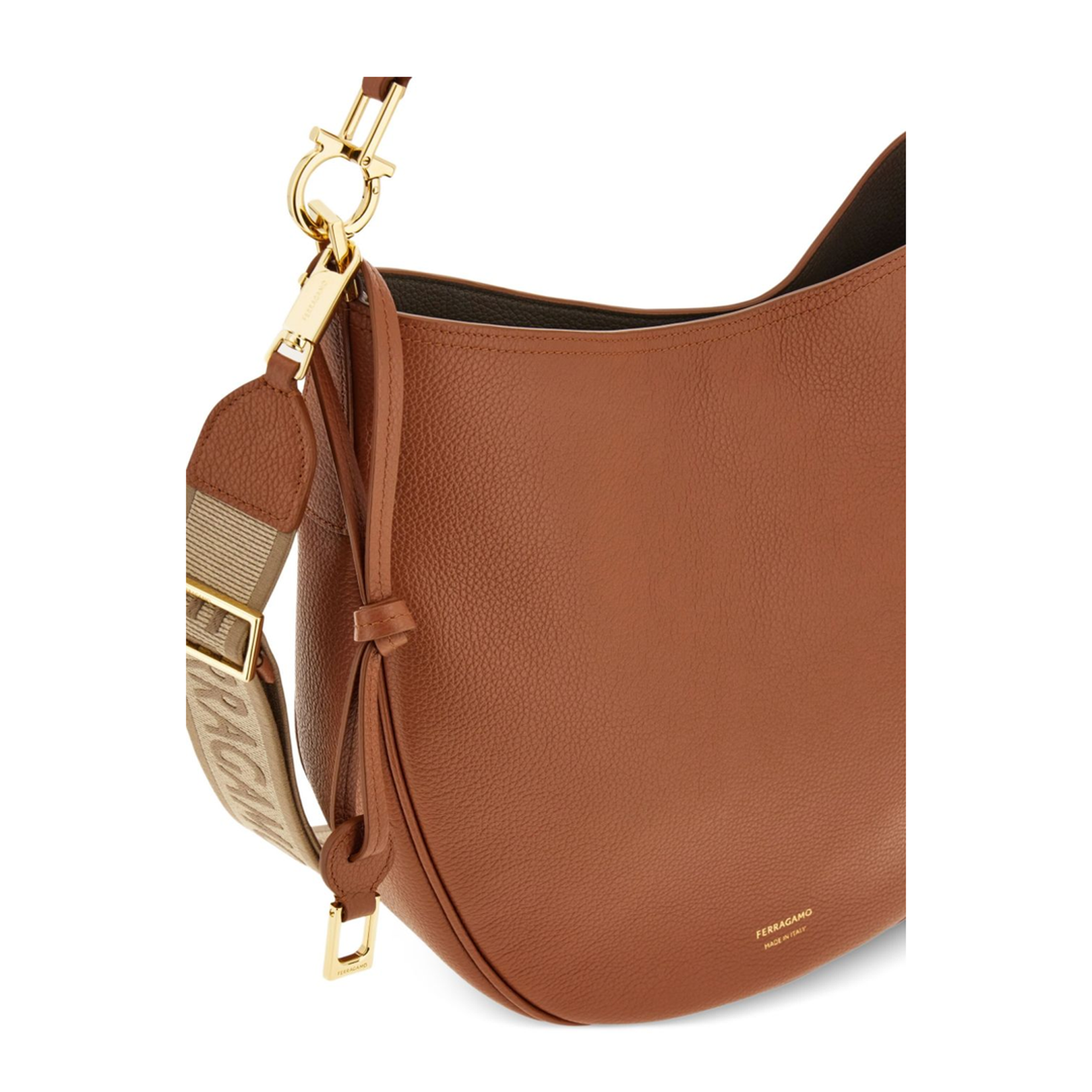 Brown Leather Hobo Bag