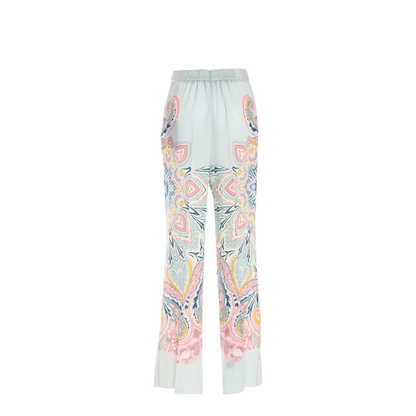 Printed Silk Trousers