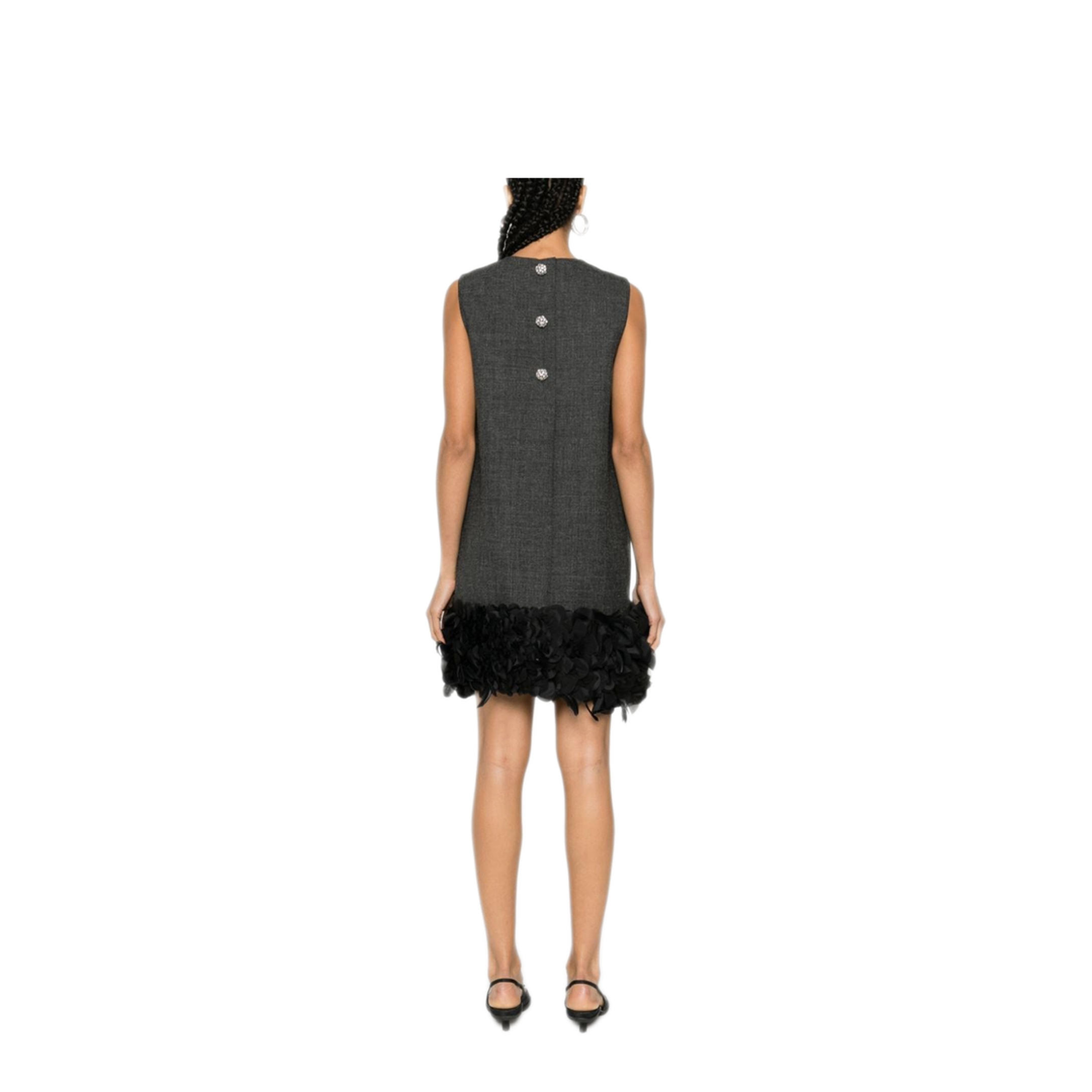 MAYFEYR - Prada - Feather-Detail Mini Dress - P3L05RSOOO13XKF0480
