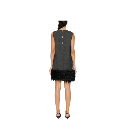 MAYFEYR - Prada - Feather-Detail Mini Dress - P3L05RSOOO13XKF0480