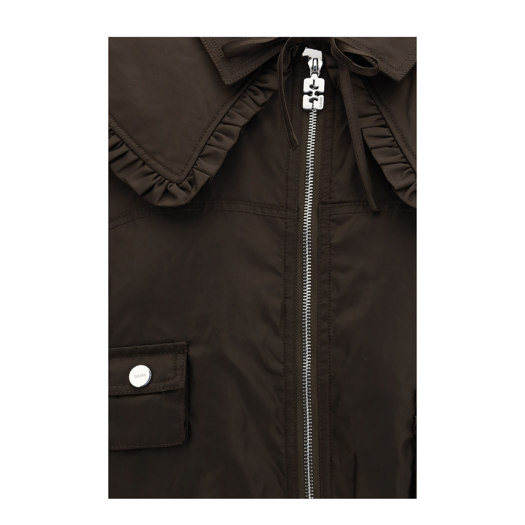 MAYFEYR - Ganni - Duchesse Nylon Bomber Jacket - A1010046