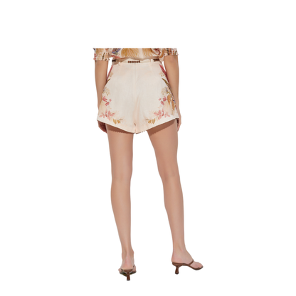 Floral Motif Shorts