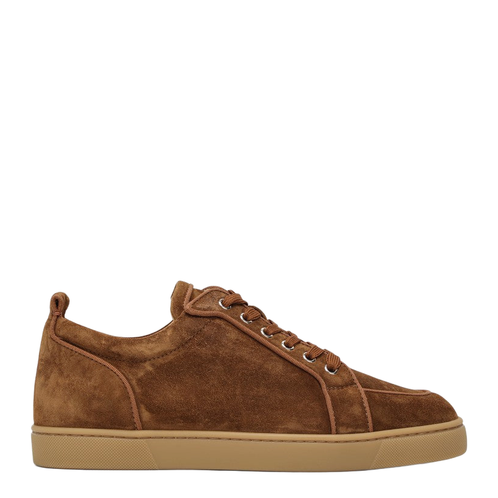 Brown Suede Leather Low Top Trainers
