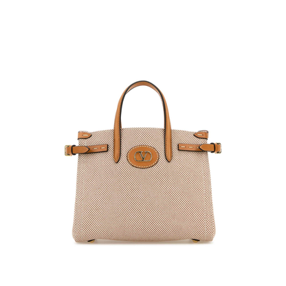 Antibes Canvas Bag in Natural Brown