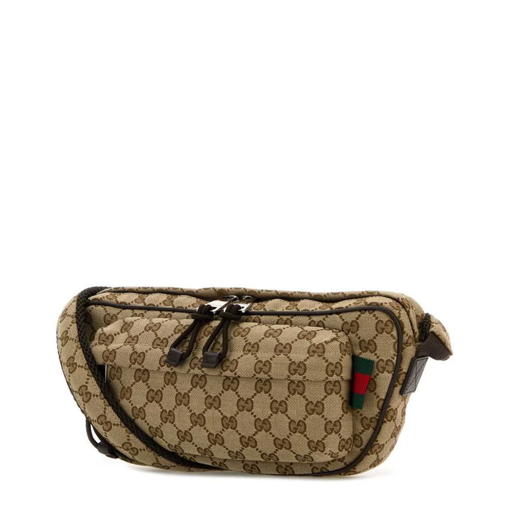 GG Canvas Large Canvas Slingbag - Beige