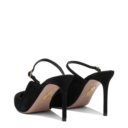 MAYFEYR - Aquazzura - Mary Jane 80Mm Heeled Mules - BLZMIDM0SUE000