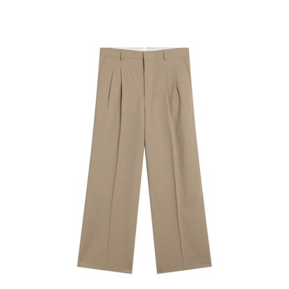 Beige Wool Trousers