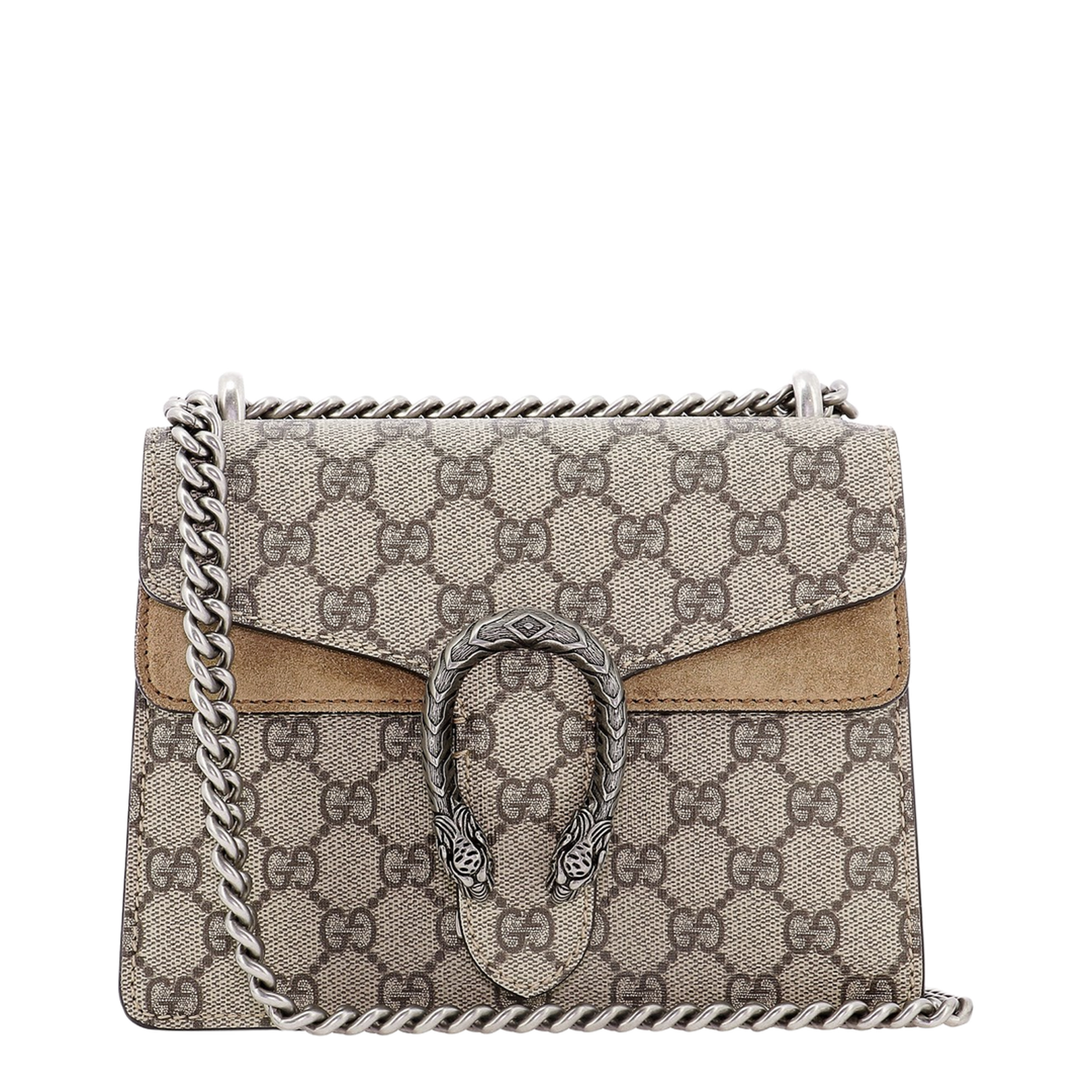 Dionysus Small Canvas Shoulder Bag - Beige