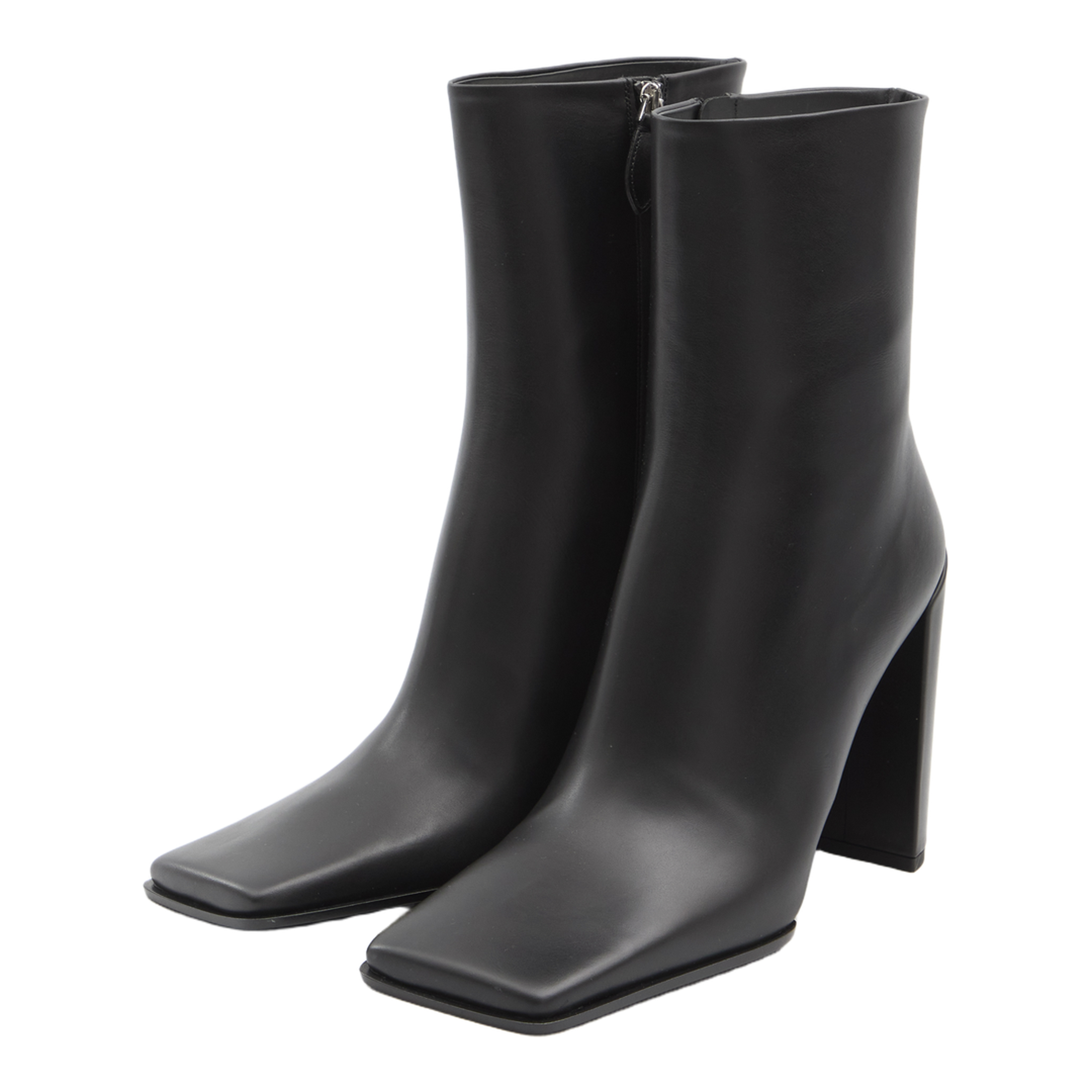 Square-toe ankle boots