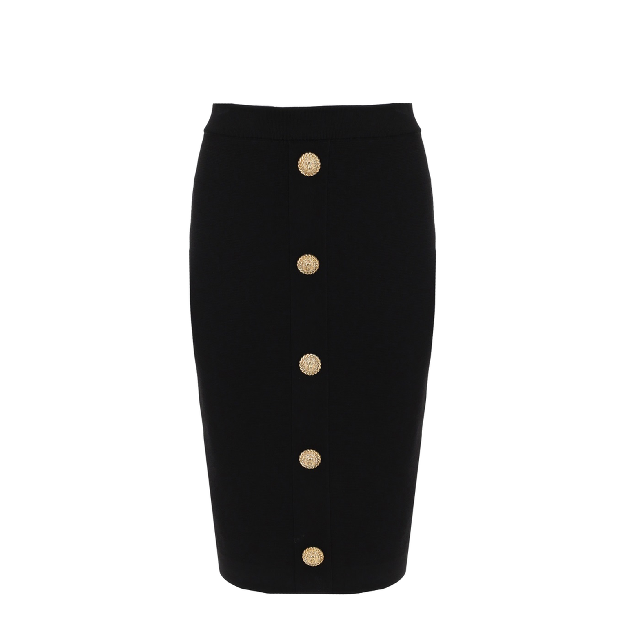 Black Tweed Pencil Skirt