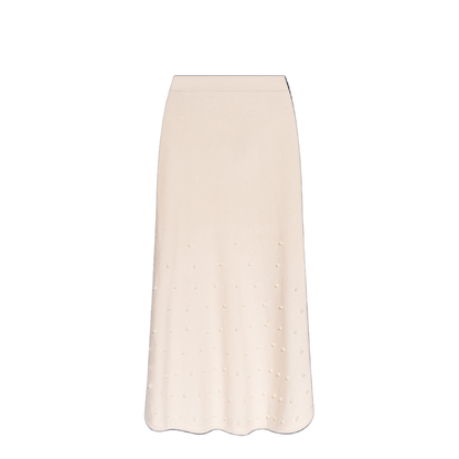 Wool Skirt with Appliques