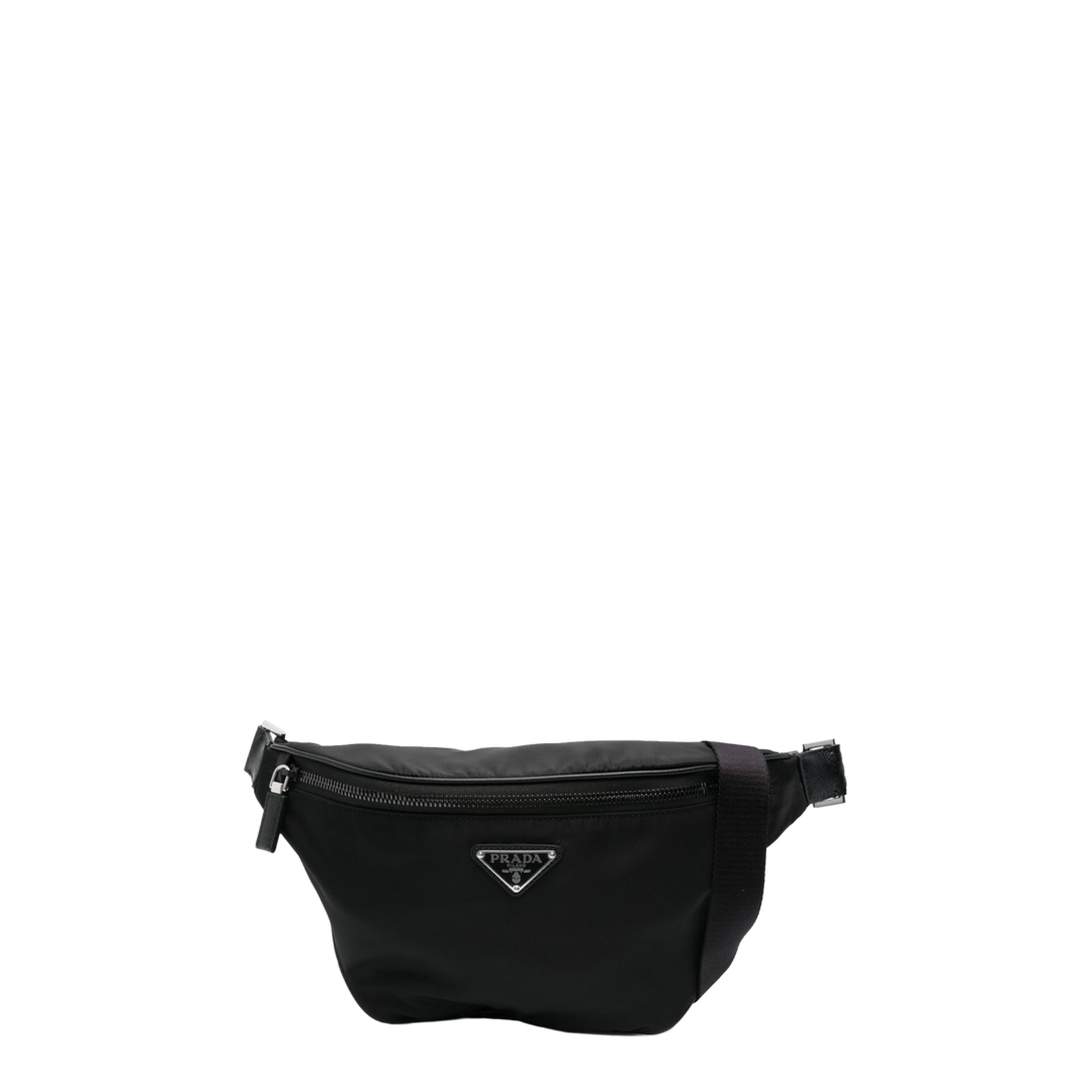Re-Nylon and Saffiano Leather Belt Bag