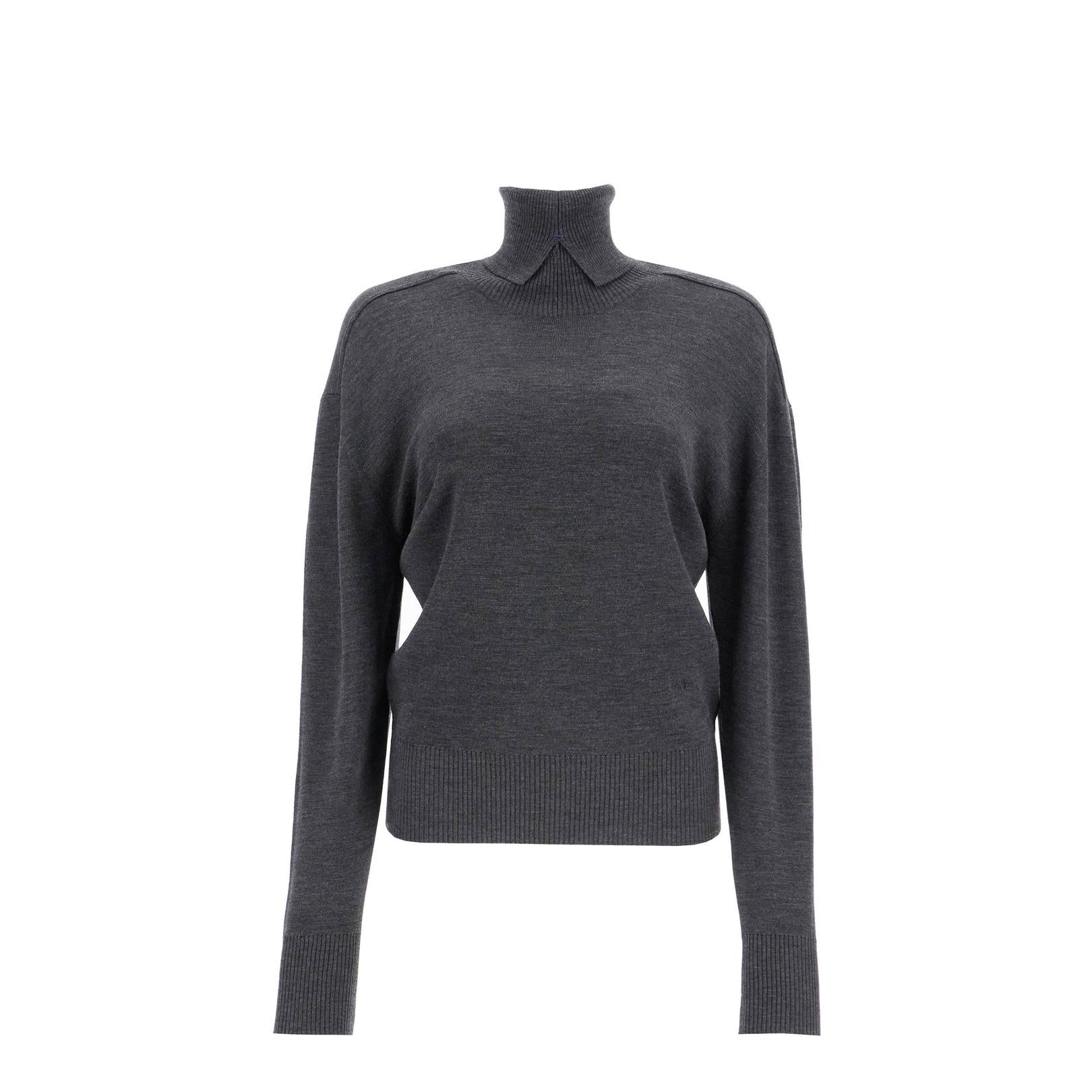 Burberry high-neck wool pullover sweater