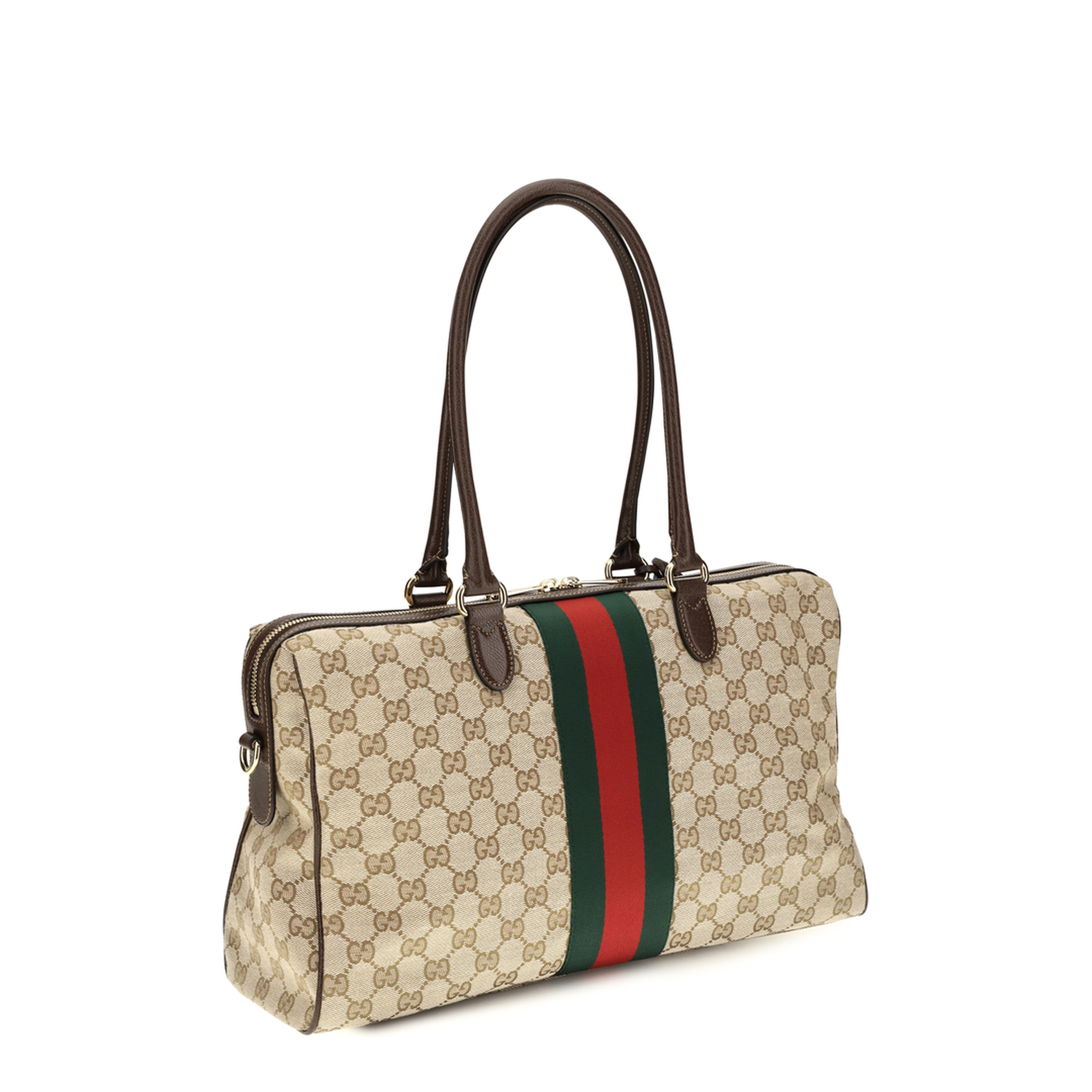 MAYFEYR - Gucci - Large Horsebit Web Top Handle Bag - 866734FAFV9