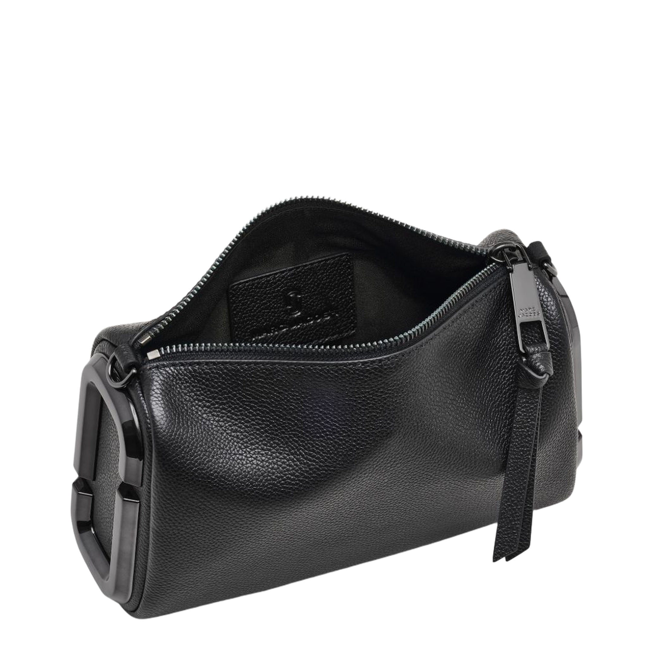 The Snapshot Calf Leather Shoulder Bag - Black