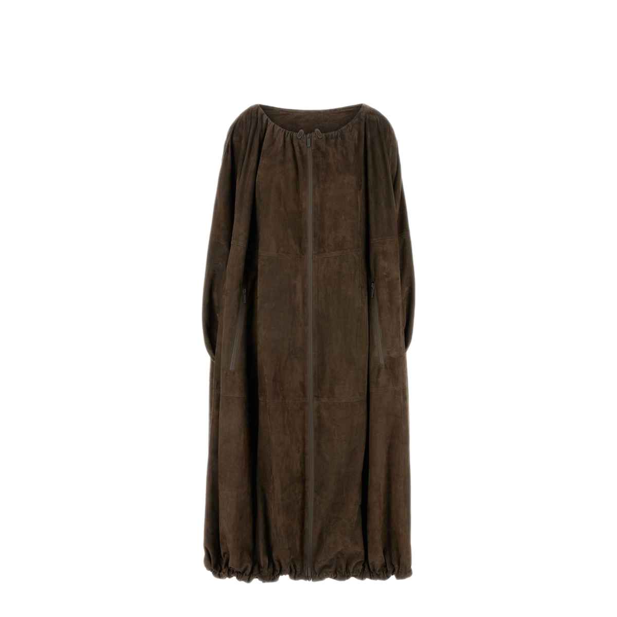 MAYFEYR - Ferragamo - Brown Suede Overcoat - 13G956783190CONCRETE