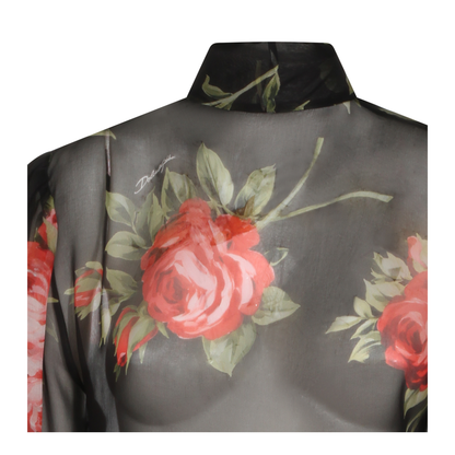 Rose Bouquet Print Top