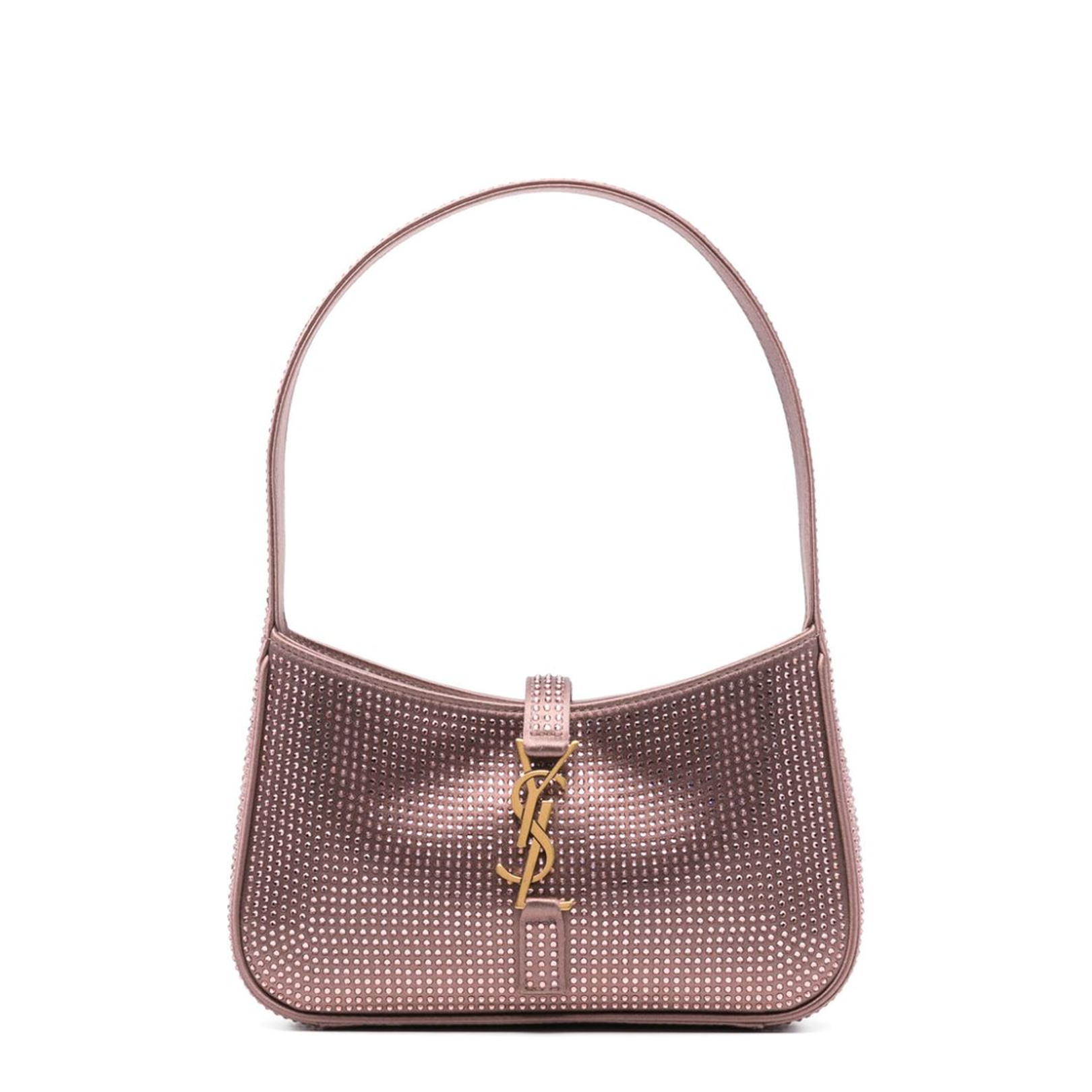 Le 5 à 7 Mini Satin and crystals Shoulder Bags - Pastel pink