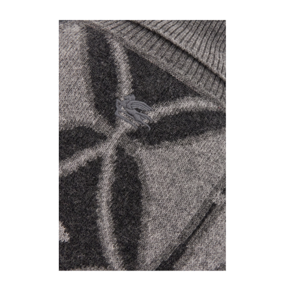 Embroidered Wool Oversize Sweater