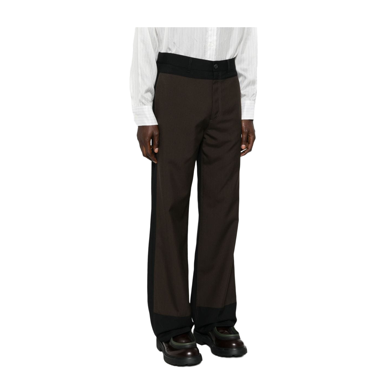 Two-Tone Wool Trousers
