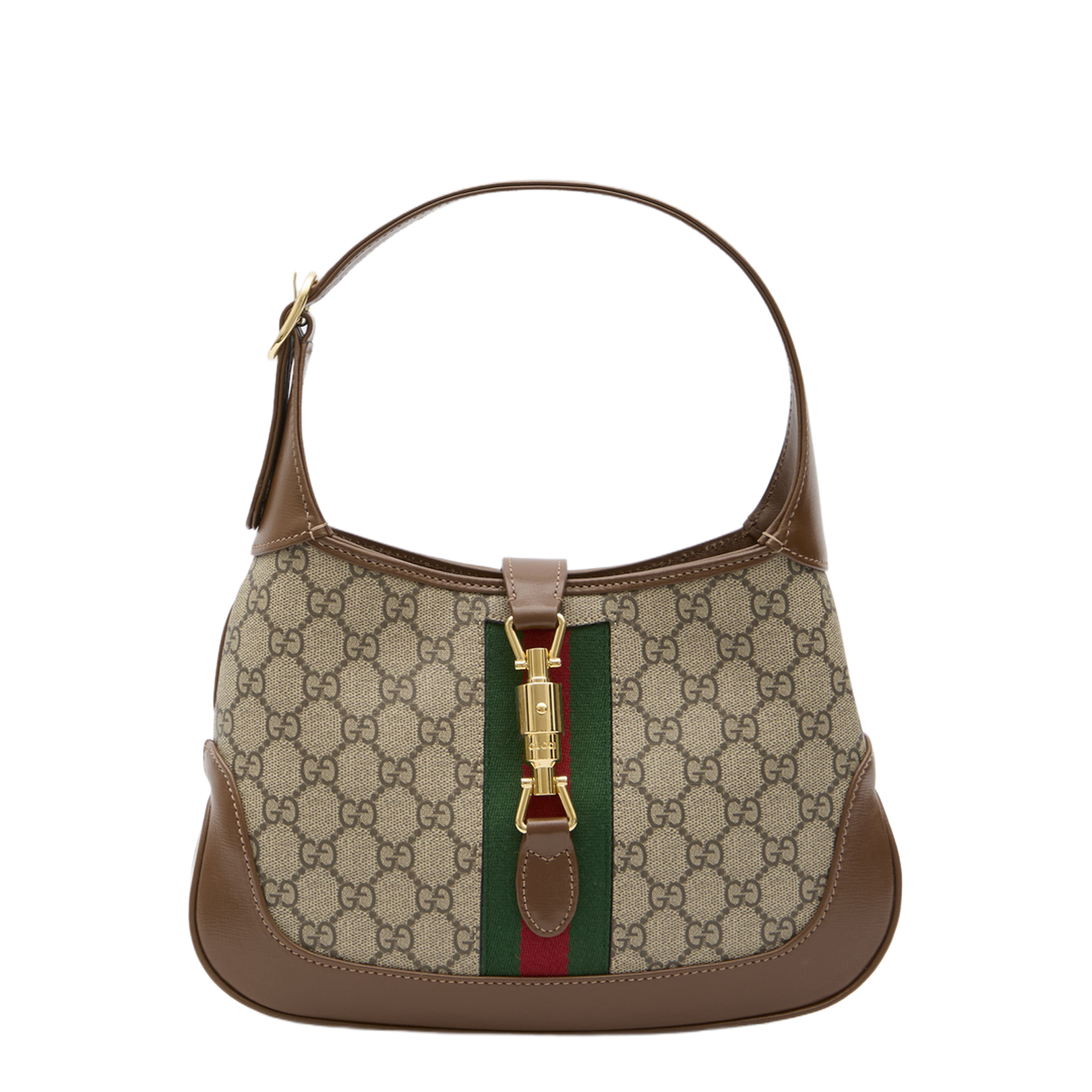 Ophidia Medium Canvas Shoulder Bag - Brown