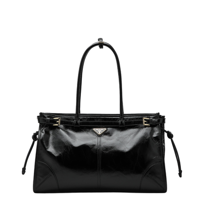 Bonnie Large Leather Handbags - Black