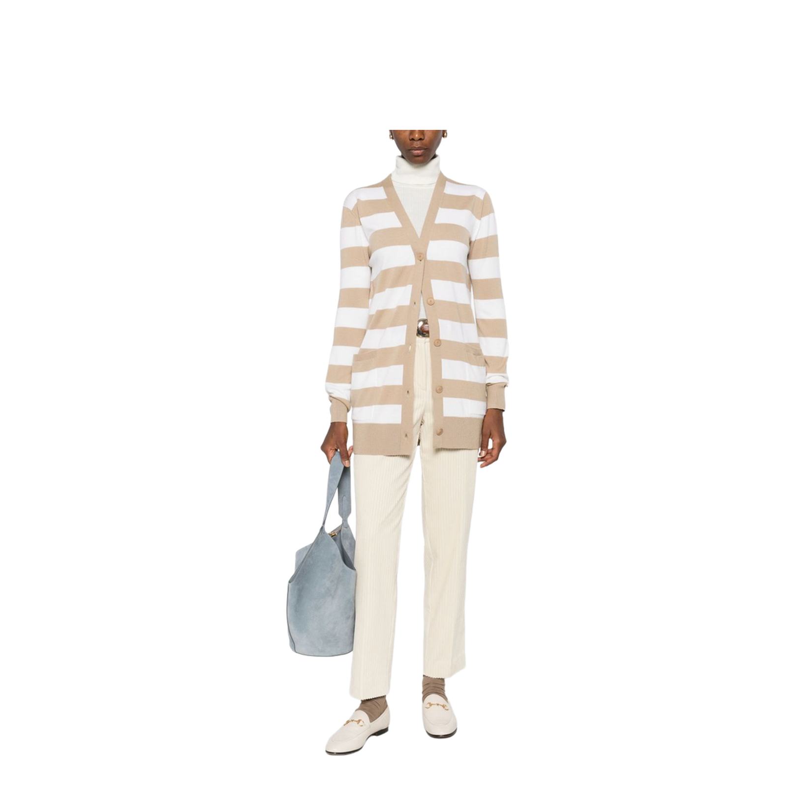 Virgin Wool Sand Cardigan