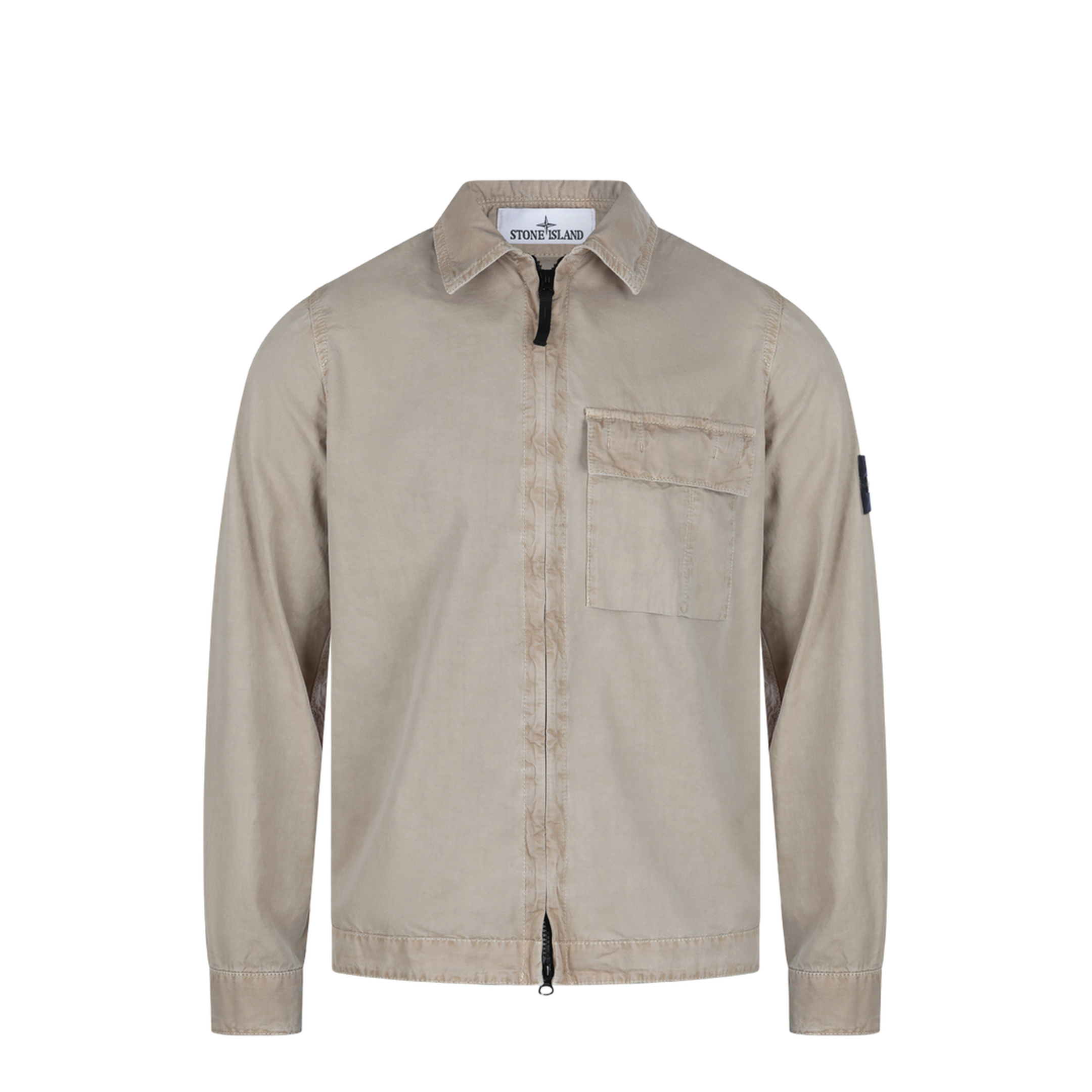Brushed Organic Cotton Canvas Overshirt