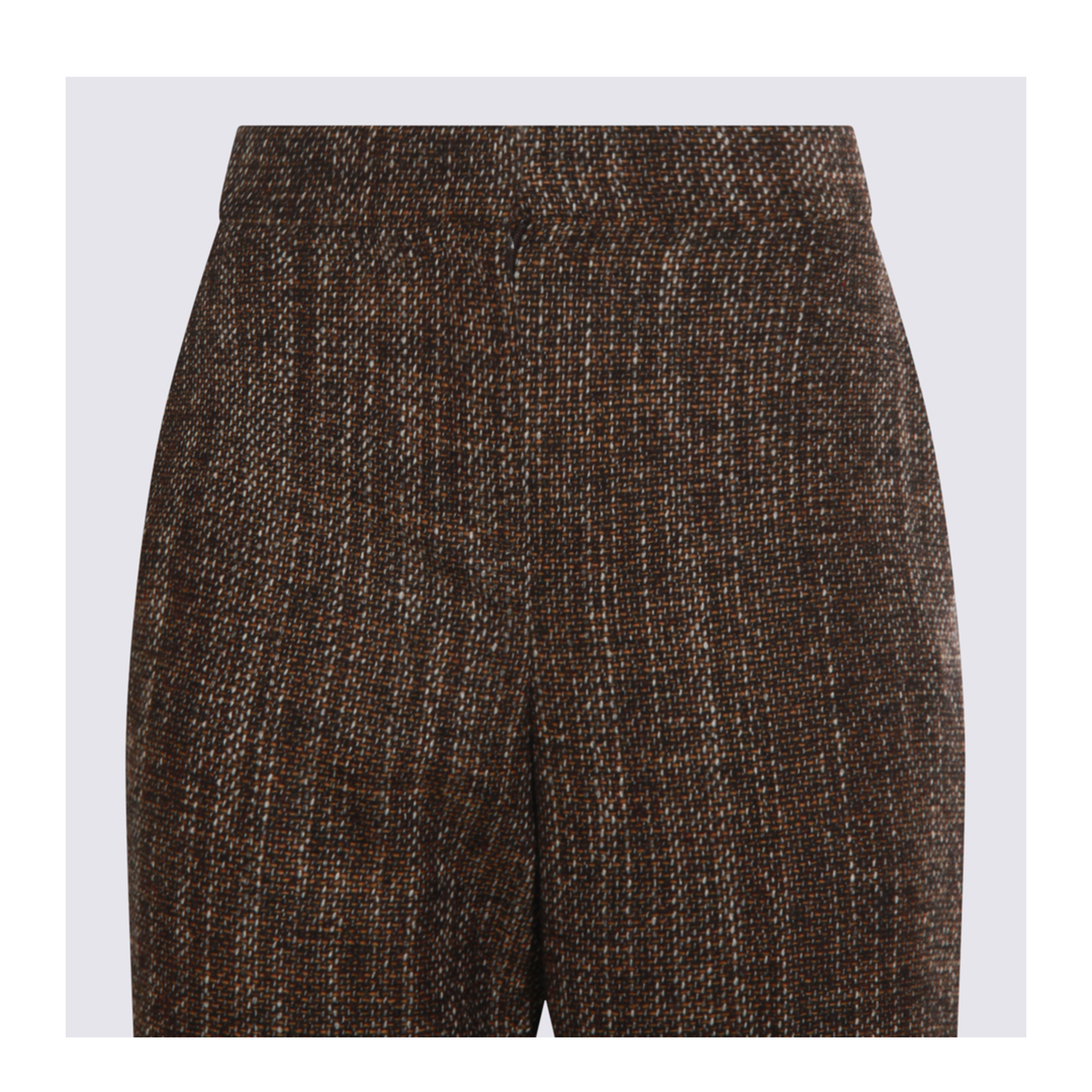 Rust Wool and Alpaca Trousers