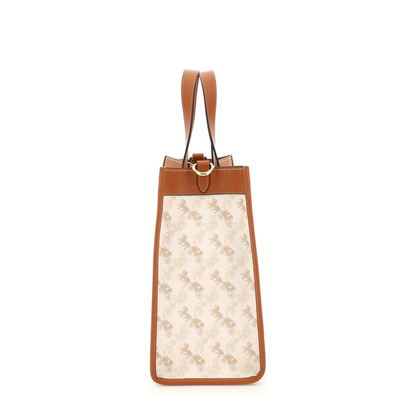 Field Tote with Horse and Carriage Print