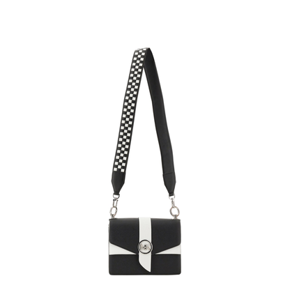 MAYFEYR - MICHAEL BY MICHAEL KORS - Greenwich Shoulder Bag - 32R3SGRC5T012BLKOPTICWHT
