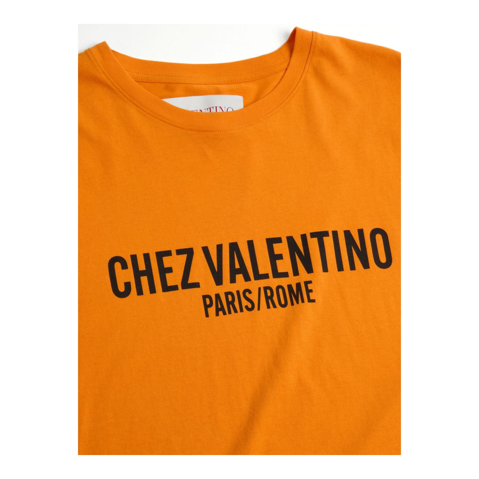 Carrot Orange Cotton T-shirt