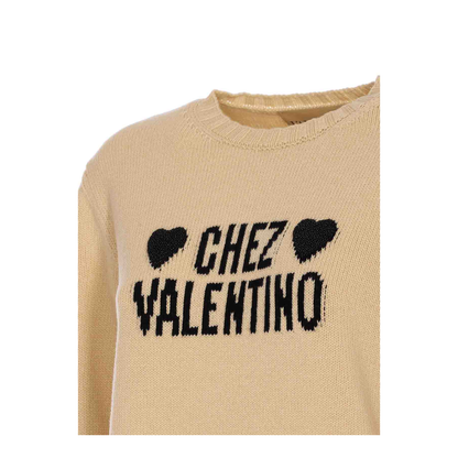 Beige Chez Logo Sweater