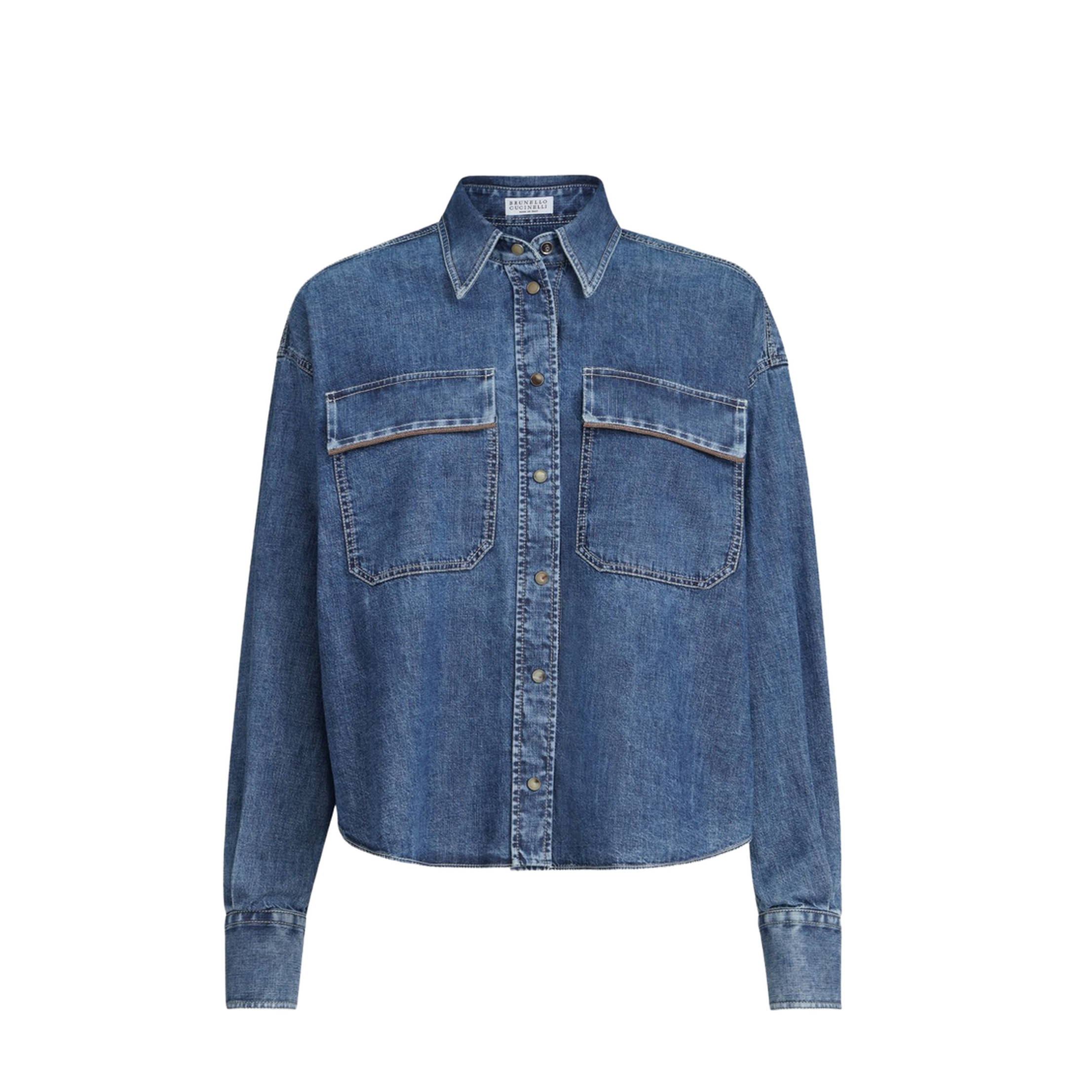 Lightweight Denim Shirt - Blue