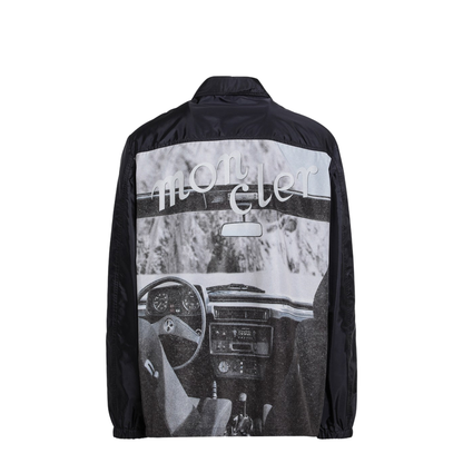 Blue Jacket with Logo Motif