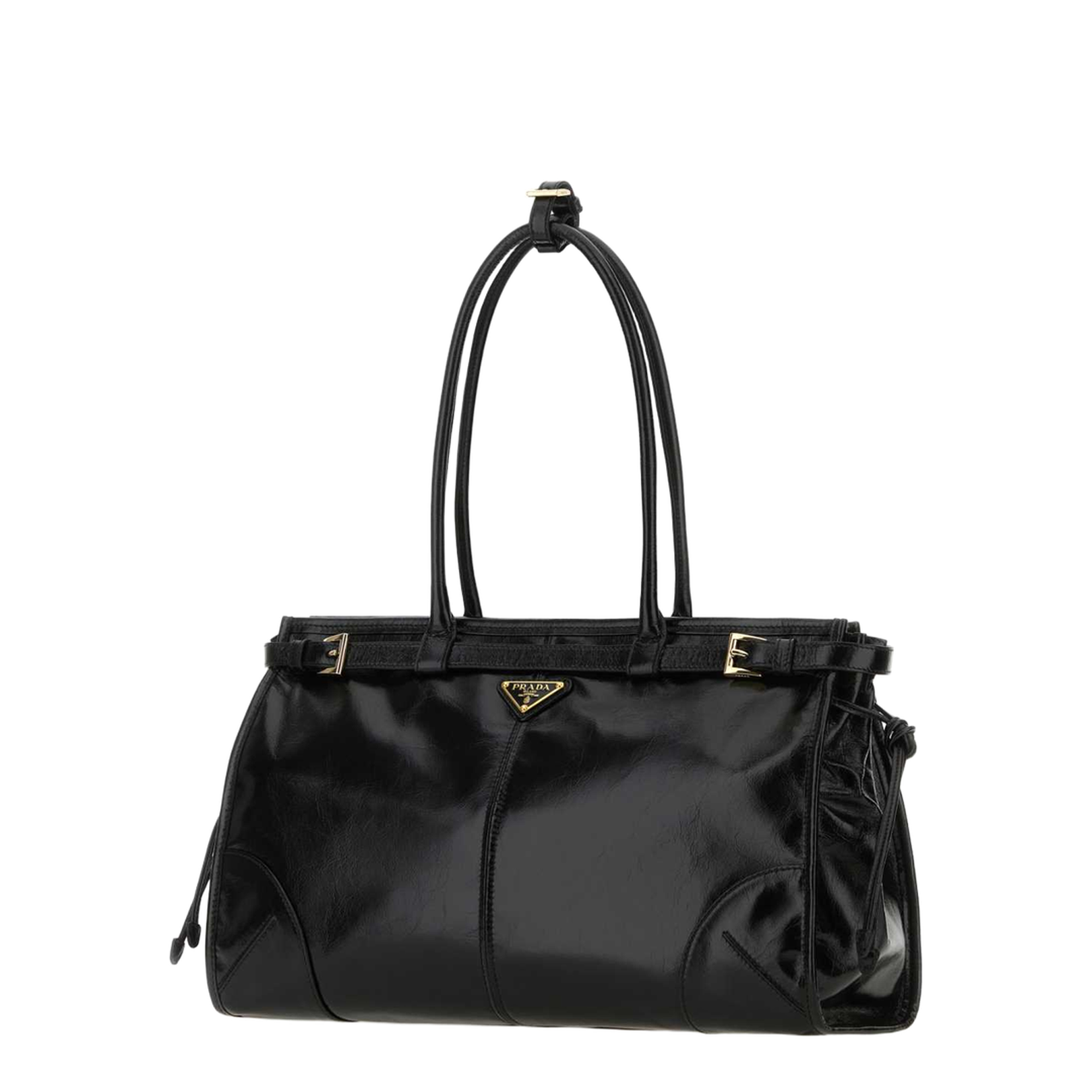 Black Leather Shoulder Bag