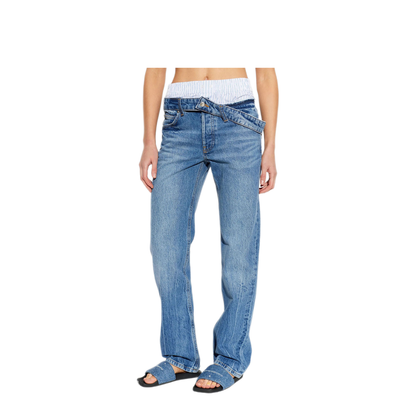 MAYFEYR - Alexander Wang - Boxer Detail And Drop Waistband Slim Fit Jeans - 4DC3264123400C