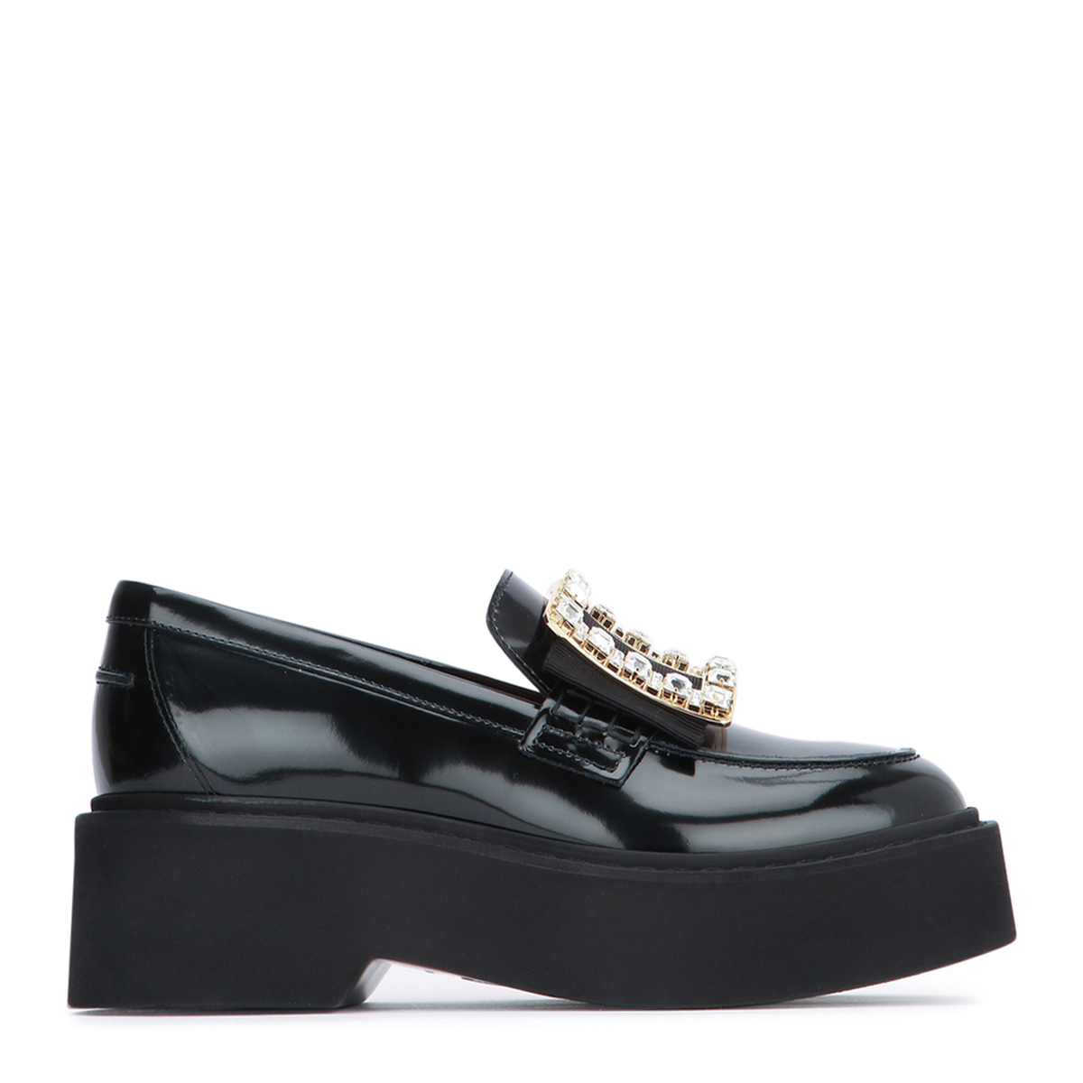 MAYFEYR - Roger Vivier - Viv Rangers High Strass Loafer - RVW74025880MRKB999