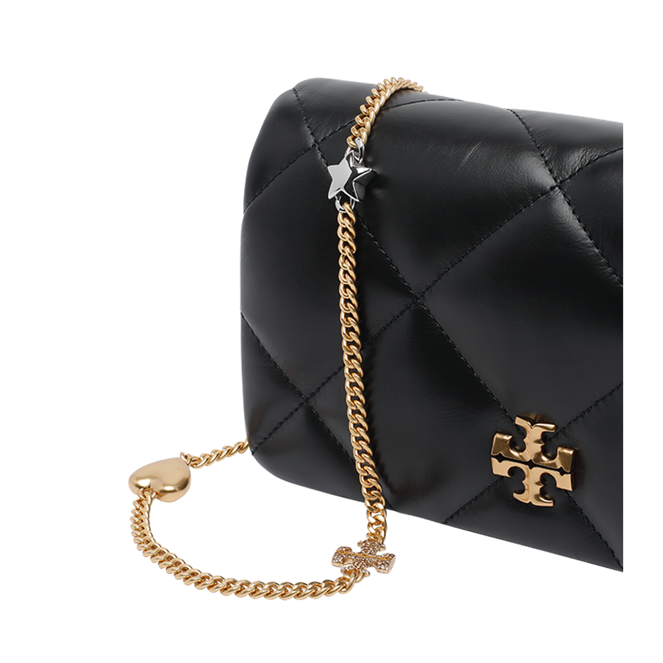 Kira Charm Diamond Quilt Chain Wallet Bag