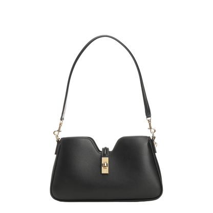 Shoulder Camille 16 Soft in Smooth Calfskin - Black