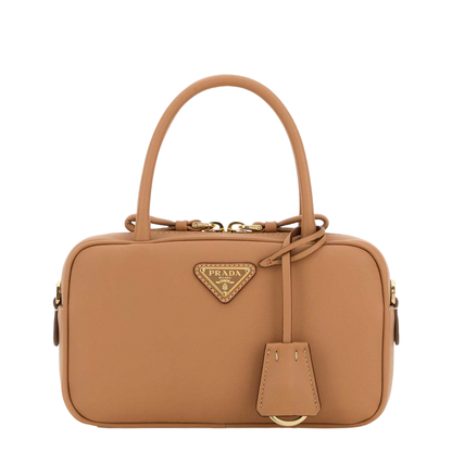 Peach Leather Handbag