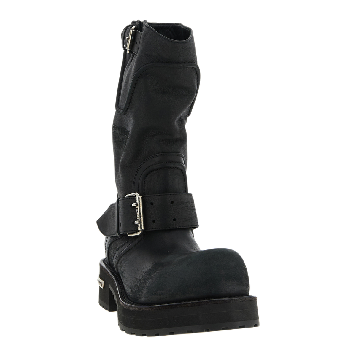 MAYFEYR - Balenciaga - Venom Black Boots With Adjustable Buckle Straps - 833581WCAL11080