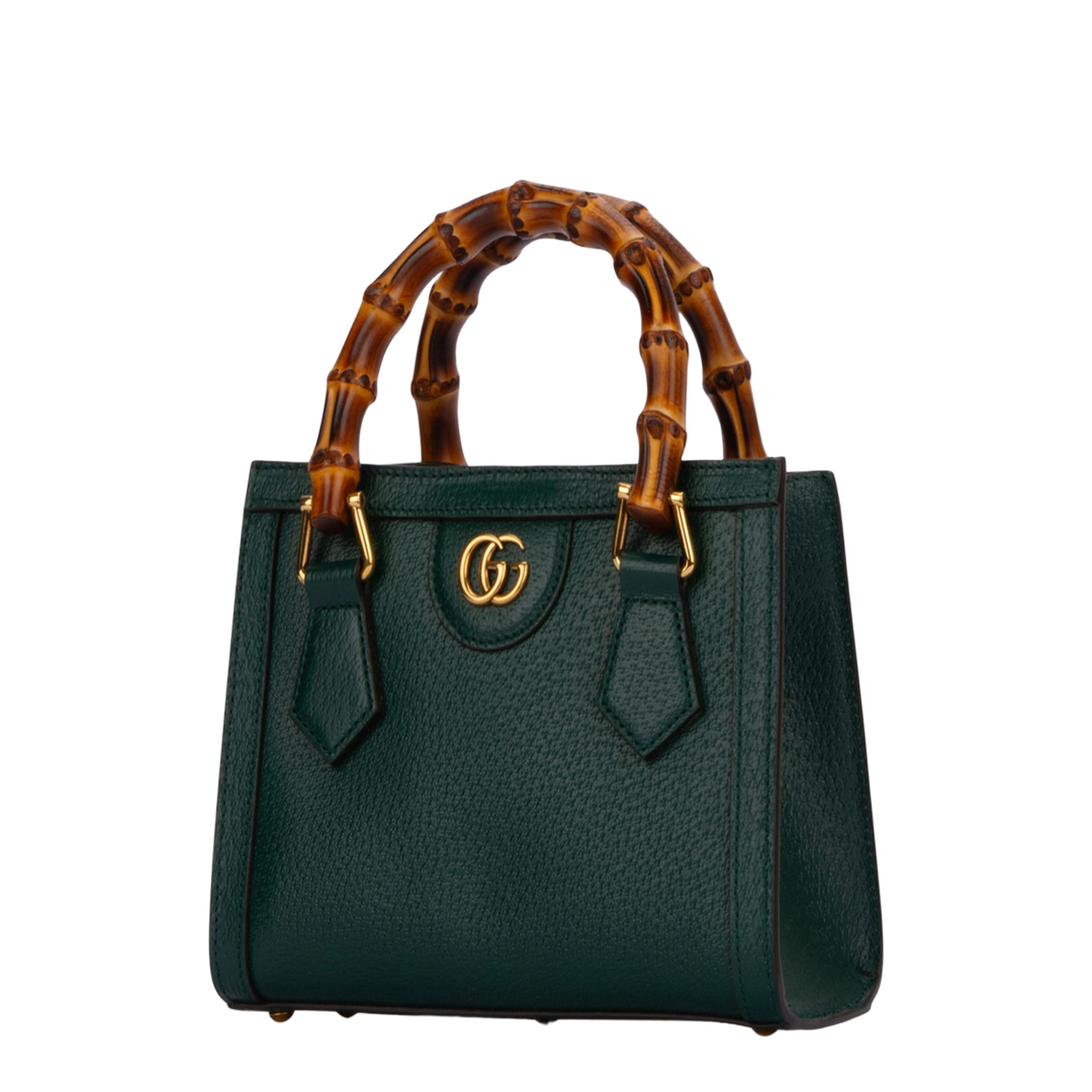 Diana Small Leather Tote Bag - Green