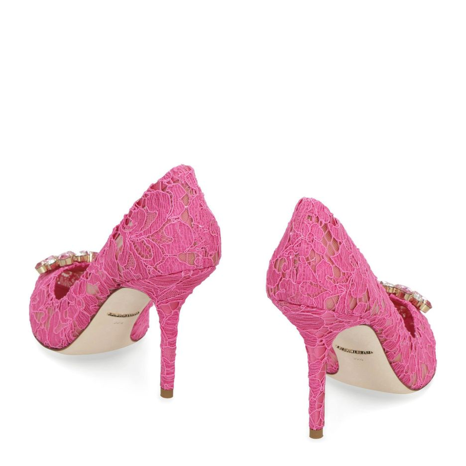 Fuchsia Lace Pumps