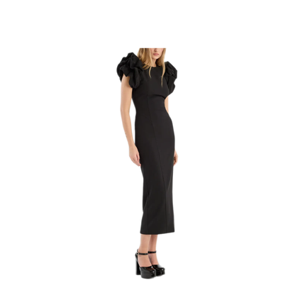 MAYFEYR - Rotate - Crepe Puff Sleeve Midi Dress - 114668100